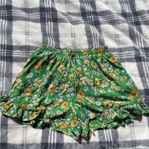 Sienna Sky Green Floral Patterned Skirt